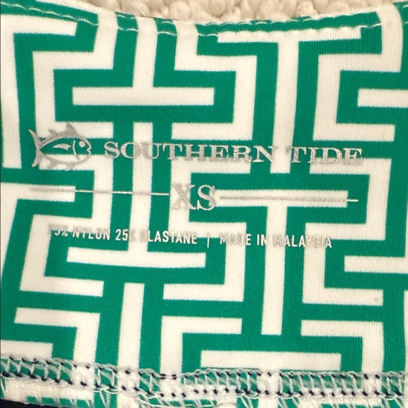 Southern Tide blue, green and white tennis/golf skort with Ralyee matching top. - Picture 7 of 10